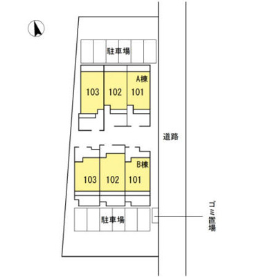 【区画図】 | エスペランサ惣利 B棟