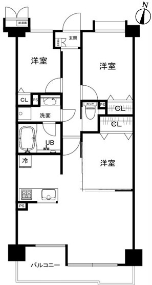 アルファグランデ一之江の間取り