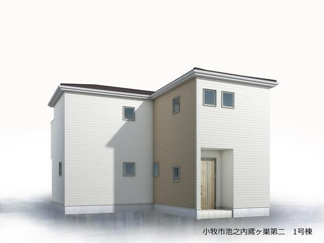 新築戸建て・仲介手数料無料）小牧市池之内鳶ヶ巣第二・１号棟の外観|完成予想図（外観）