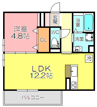 サンライズ上新庄の間取り