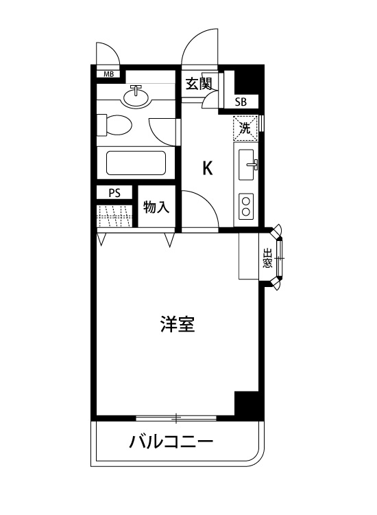 ルース中野のエントランス|落ち着いたエントランスです
