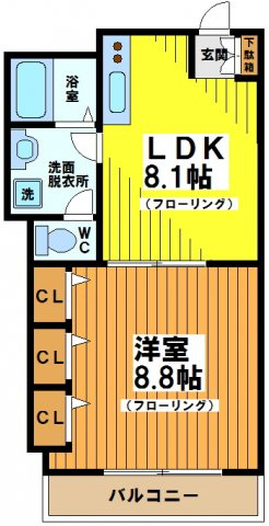 アルパイン松原の間取り