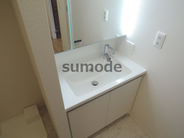 D-room城南の洗面所