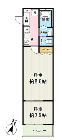 キャメルバンフランド壱番館の間取り