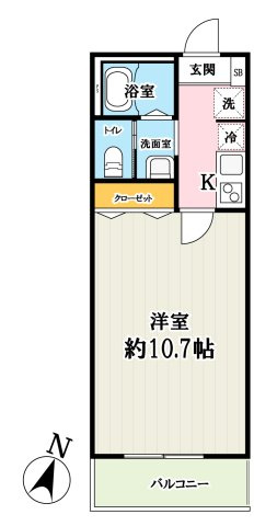 キャメルバンフランド壱番館の間取り
