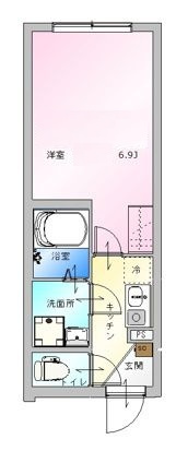 ソレジアート十条の間取り|間取りです。