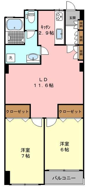 上板橋ハウスの間取り|間取りです。