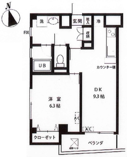 レジデンス千駄木の間取り