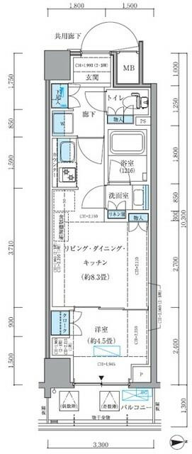 パークアクシス品川シーサイドの間取り