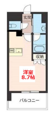 【間取り】 | オーキッドレジデンス品川 | お部屋の間取りです。