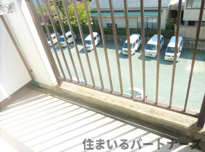 豊国スカイマンション久留米南のバルコニー|バルコニー付きです