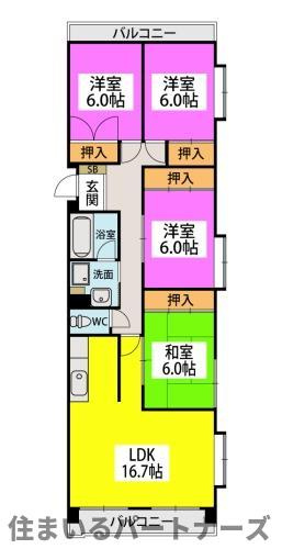 エサキ南ビルの間取り