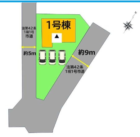 筑紫野市大字筑紫の新築一戸建の区画図