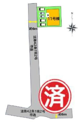 鳥栖市立石町の新築一戸建の区画図