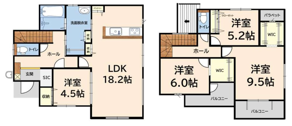 太宰府市坂本３丁目の新築一戸建の間取り