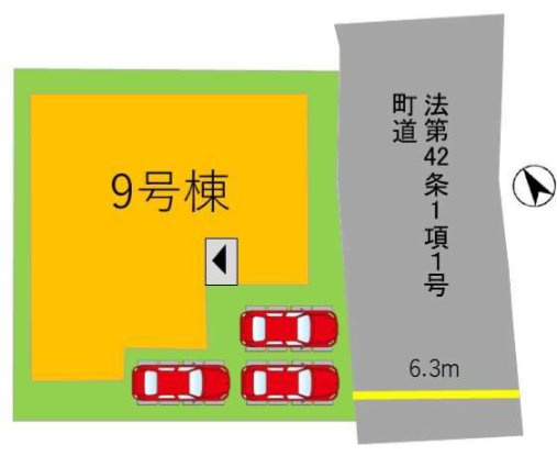 朝倉郡筑前町朝日の新築一戸建の区画図