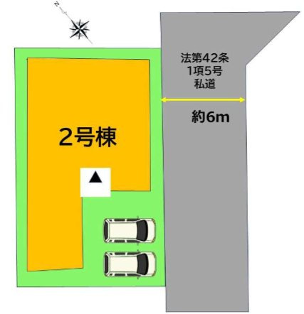 朝倉郡筑前町朝日の新築一戸建の区画図