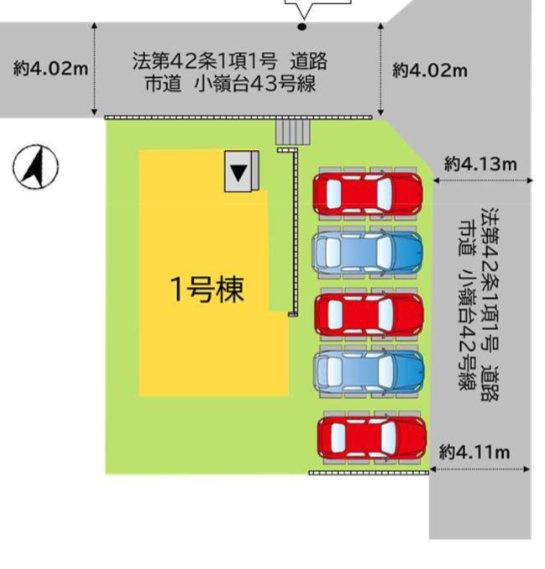 北九州市八幡西区小嶺台４丁目の新築一戸建の区画図