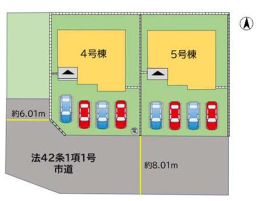 飯塚市小正の新築一戸建の区画図