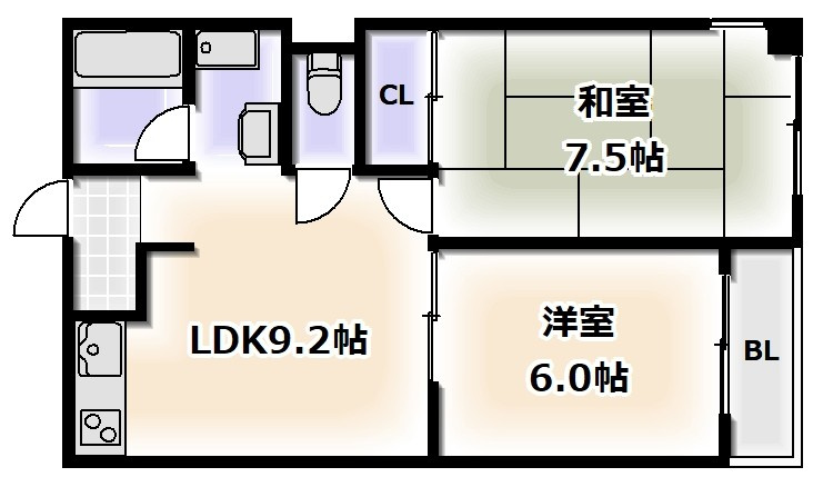 SKエクシード照ヶ丘の間取り
