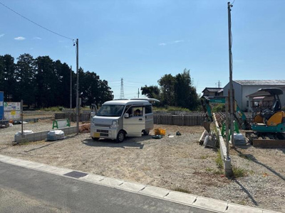 【外観】 | 豊橋市高師本郷町 28期 新築一戸建て 2号棟 | 現在建築中の外観画像です。ご内覧は同じメーカーの完成物件へご案内いたしますので、いつでもご相談ください！