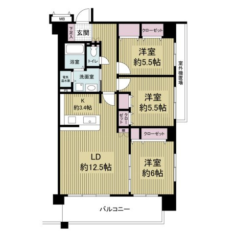 フォレステージュ谷町の間取り