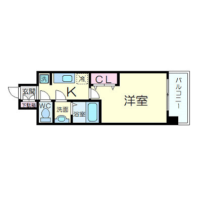 プレサンス松屋町駅前デュオの間取り