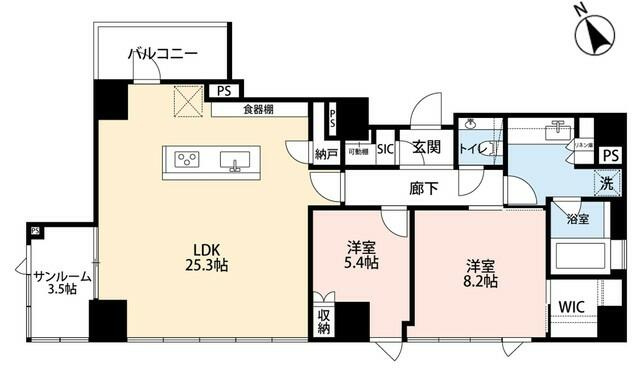 希神楽坂テラス(マレカグラザカテラス)の間取り