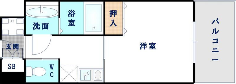 第６クリスタル新大阪の間取り