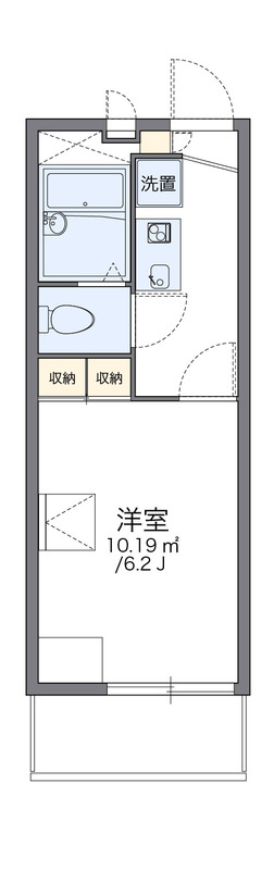 レオパレスパーシモンⅡの間取り