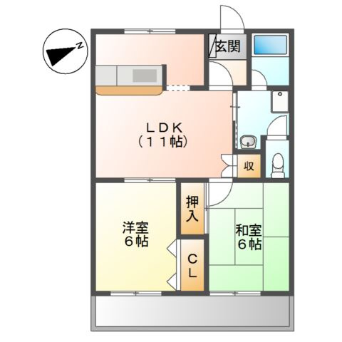 【間取り】 | フェリース福島