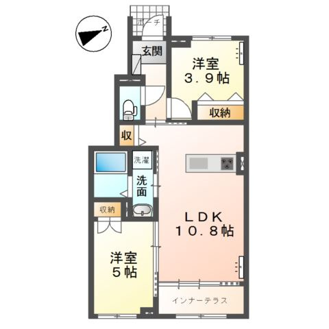 ビレッジヒルズ京山の間取り
