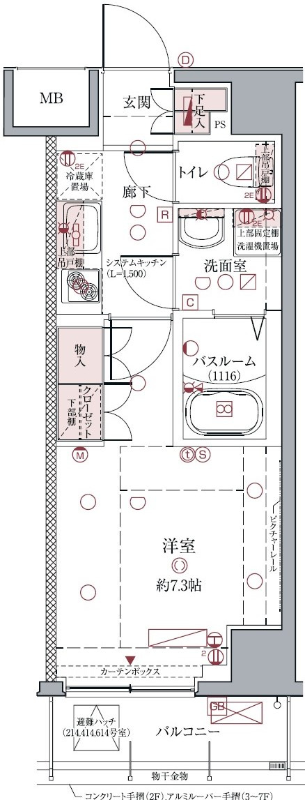 クレヴィスタ亀戸Ⅱの間取り
