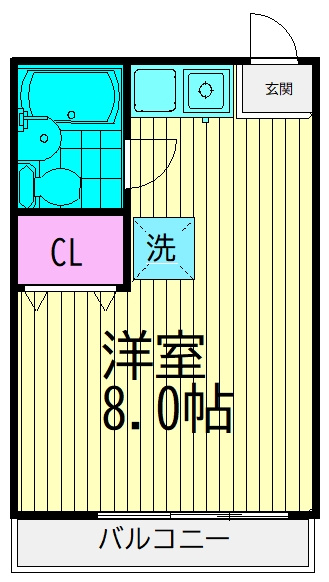ウイング旗の台パート１ の間取り