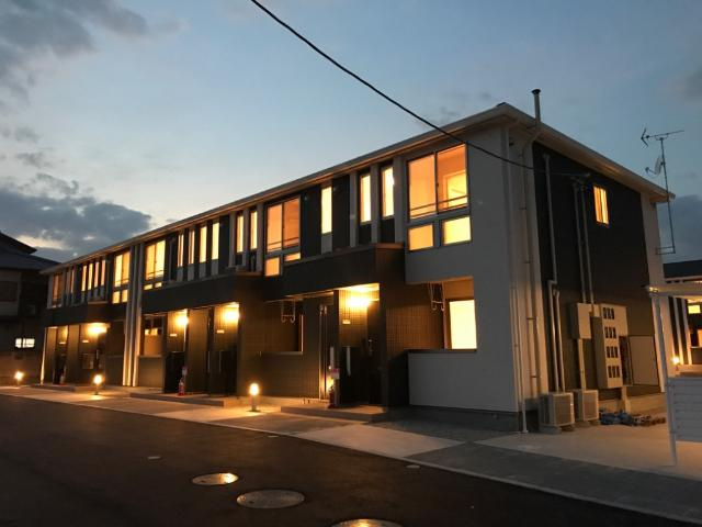 仮）高崎市菅谷町新築アパートの外観|外はこのようになっています