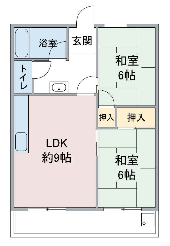 第１コーポ小菅の間取り