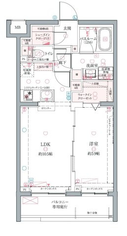 クレヴィスタ墨田の間取り