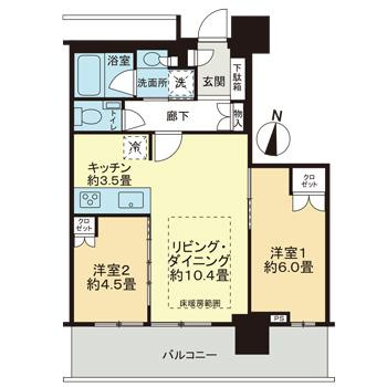 ライオンズタワー札幌の間取り