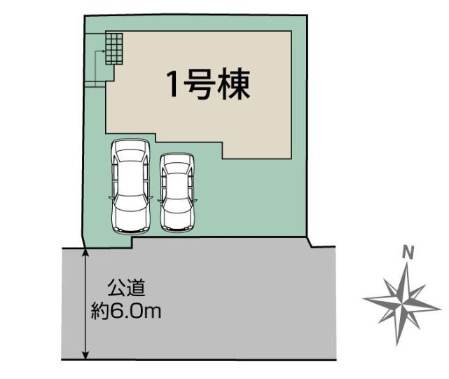 平塚市ふじみ野１丁目新築戸建て　4期1号棟の区画図|区画図「平塚市ふじみ野１丁目新築戸建て　4期」