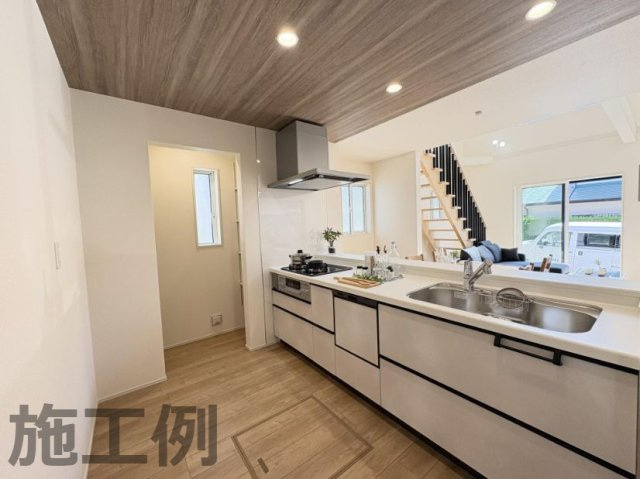 平塚市ふじみ野１丁目新築戸建て　4期1号棟のキッチン|キッチンです