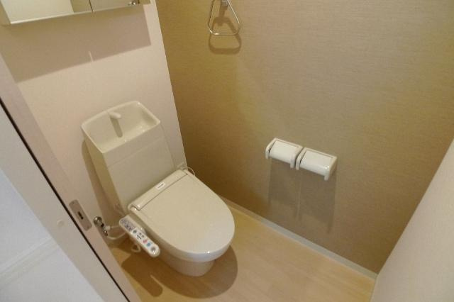 プラスoneハイムのトイレ|ゆったりとした空間のトイレです