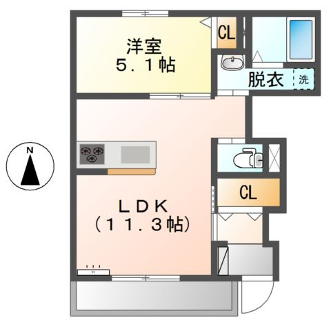 プラスoneハイムの間取り