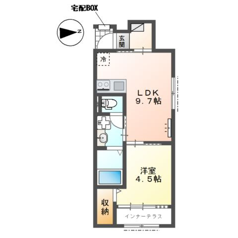 エビスヤ（ＥＢＩＳＵＹＡ） 壱番館の間取り