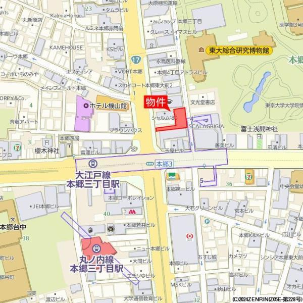 Ｂｒｉｌｌｉａ　本郷　Ｓｔａｔｉｏｎ　Ｆｒｏｎｔの地図