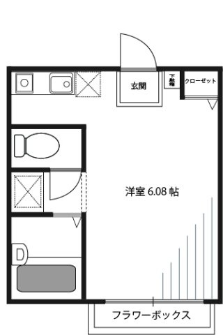 リリックコートBellの間取り