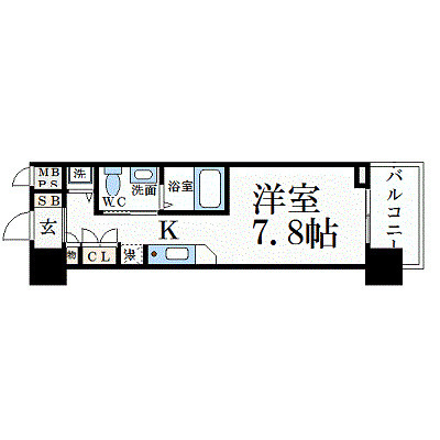エスリード御堂筋梅田の間取り