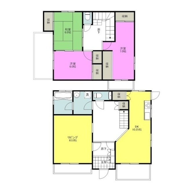 錦が丘戸建の間取り