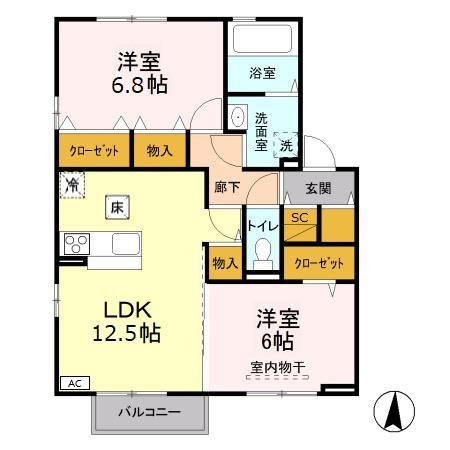 CASA泉 Cの間取り