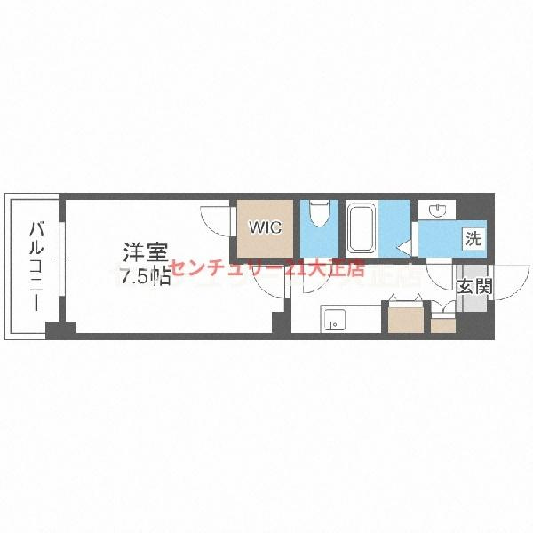 フォーリアライズ大阪ウエストベイの間取り