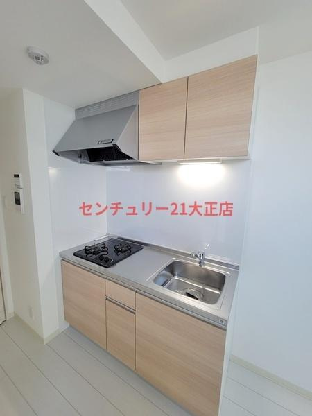 Mv.fm大阪大正のキッチン|参考写真。反転タイプです。